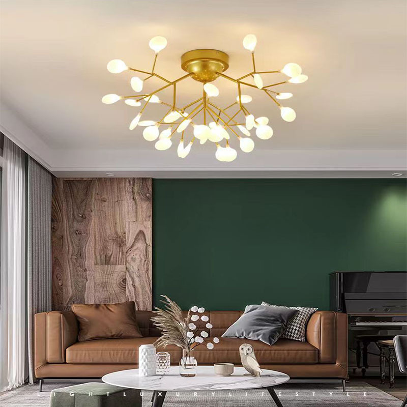 27 голов золото + акрил + трёхцветный свет