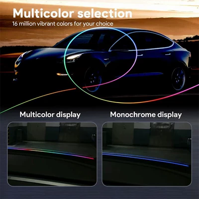 Hidden Soundproof Strip, Colorful Central: Panel (Dashboard) işıqlandırması