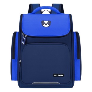 Children's Primary School schoolbag wholesale Grade 1-3-6 burden relief spine protection lightweight men's and women's printed logo schoolbag Primary School