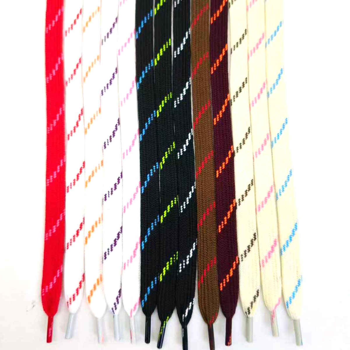 48 colores 10mm poliéster color salto pantalones cuerdas de sombrero cuerdas huecas cuerdas de cintura cuerdas dobles ondas planas