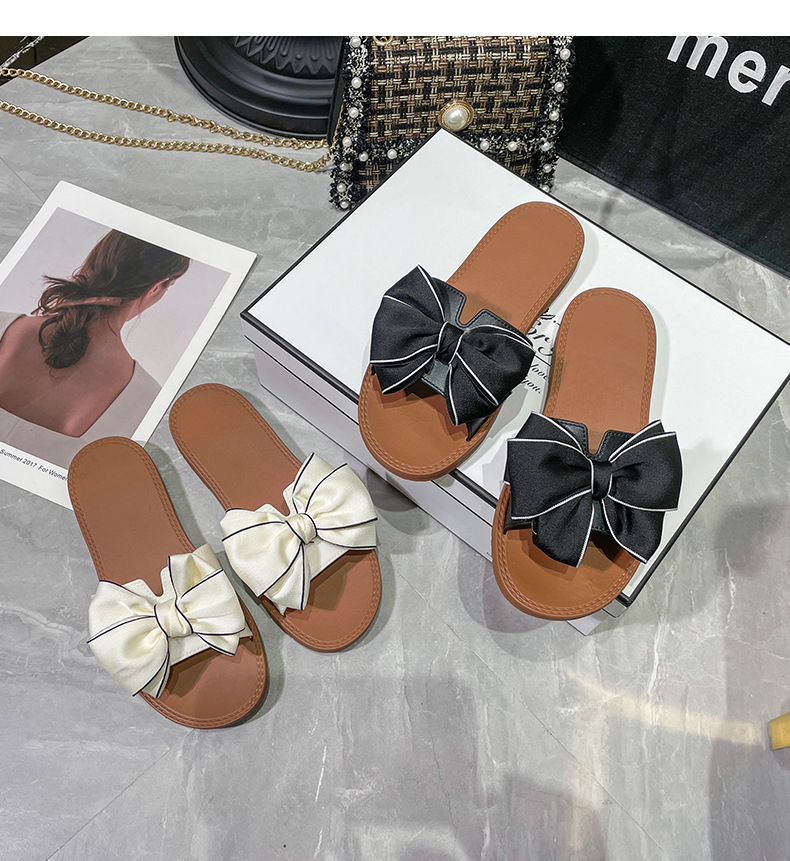 Women's Vintage Style Bow Knot Open Toe One-shaped display picture 2