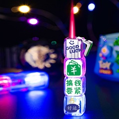 Trendy new transparent glittering pink flame-themed, uniquely designed, and super-cute Sanrio cartoon-patterned gift for boyfriends—wholesale available!