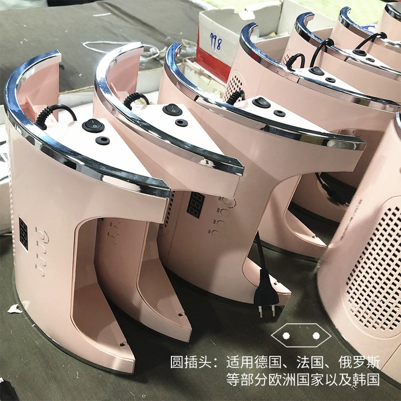 Máquina de pulir de uñas multifuncional de estilo japonés aspiradora de iluminación Cuatro en Uno de alta potencia almohada de mano amoladora de uñas para manicura