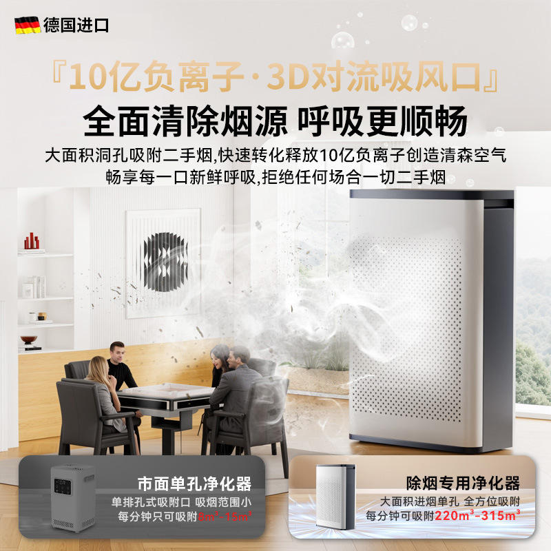 Purificador de aire de oficina para evitar el polvo de formaldehído en la sala de ajedrez