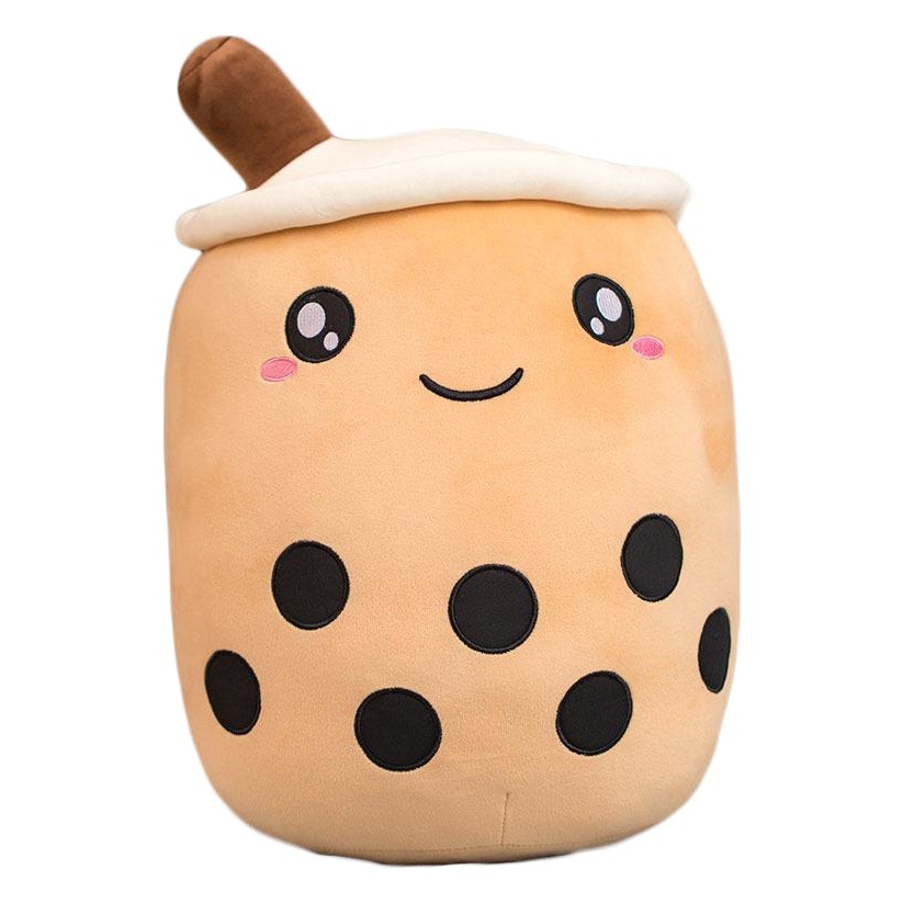 Creativo fruta leche té dibujos animados almohada divertido juguete de peluche dormir perla leche taza de té muñeca regalo de la muñeca