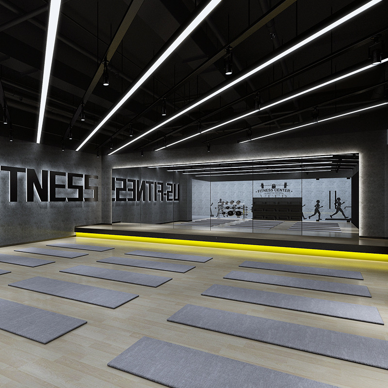 無縫拼接長條燈辦公室吊燈商場超市健身房定制LED無影拼接方通燈