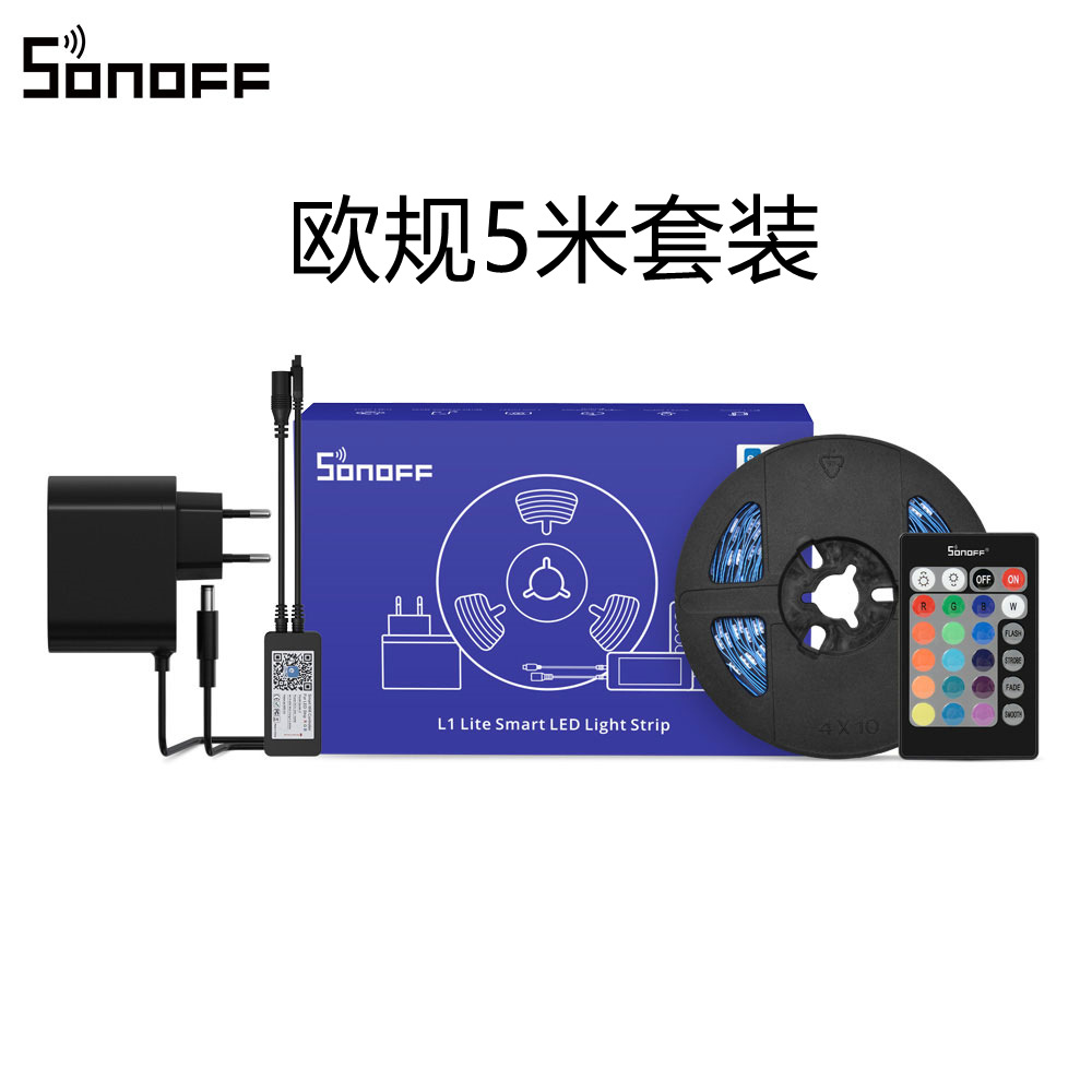 SONOFF L1 Lite 5M Wifi智能灯带Alexa语音定时易微联APP遥控欧规|ms