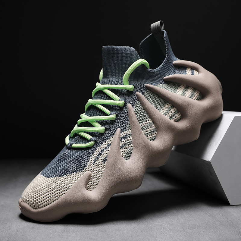 Putian Feiwei Coconut Shoes Men's 2025 Spring and Summer Dad Shoes Sock Boots Octopus Volcano Stretch Socks Shoes Sports Shoes