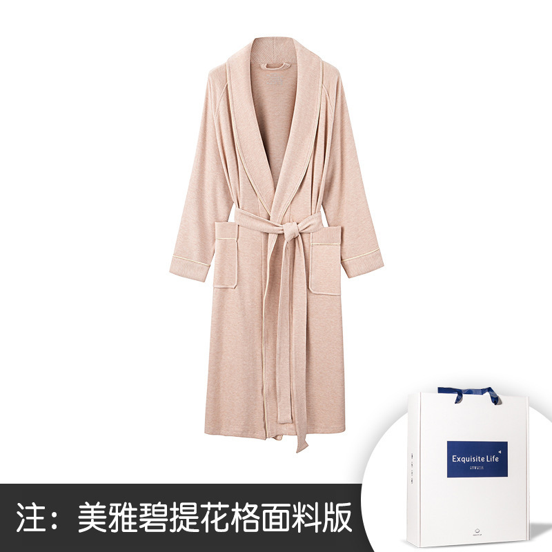 Tencel de lujo de doble cara de lana de otoño e invierno de las mujeres largo camisón albornoz aminoácido puede salir a casa desgaste pijamas en stock