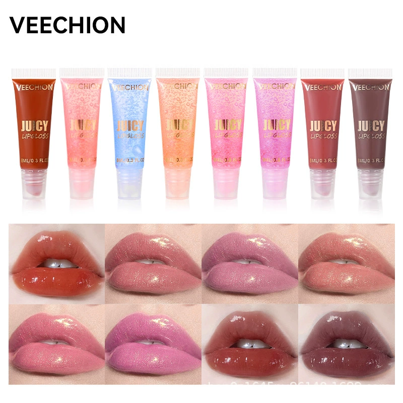 veechion (Cross-border trading), moisturizing lip gloss, natural and permanent formula, mirror effect