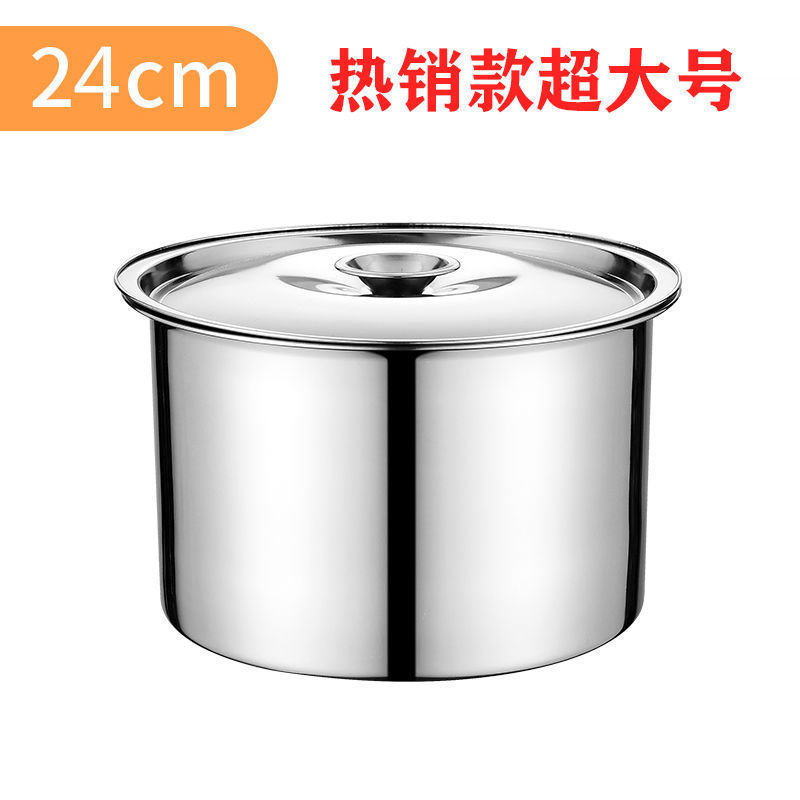 La olla de manteca de cerdo con cubierta de acero inoxidable cuenca de condimentos cuenca de aceite doméstica cuenca de huevos se puede vender rápidamente.