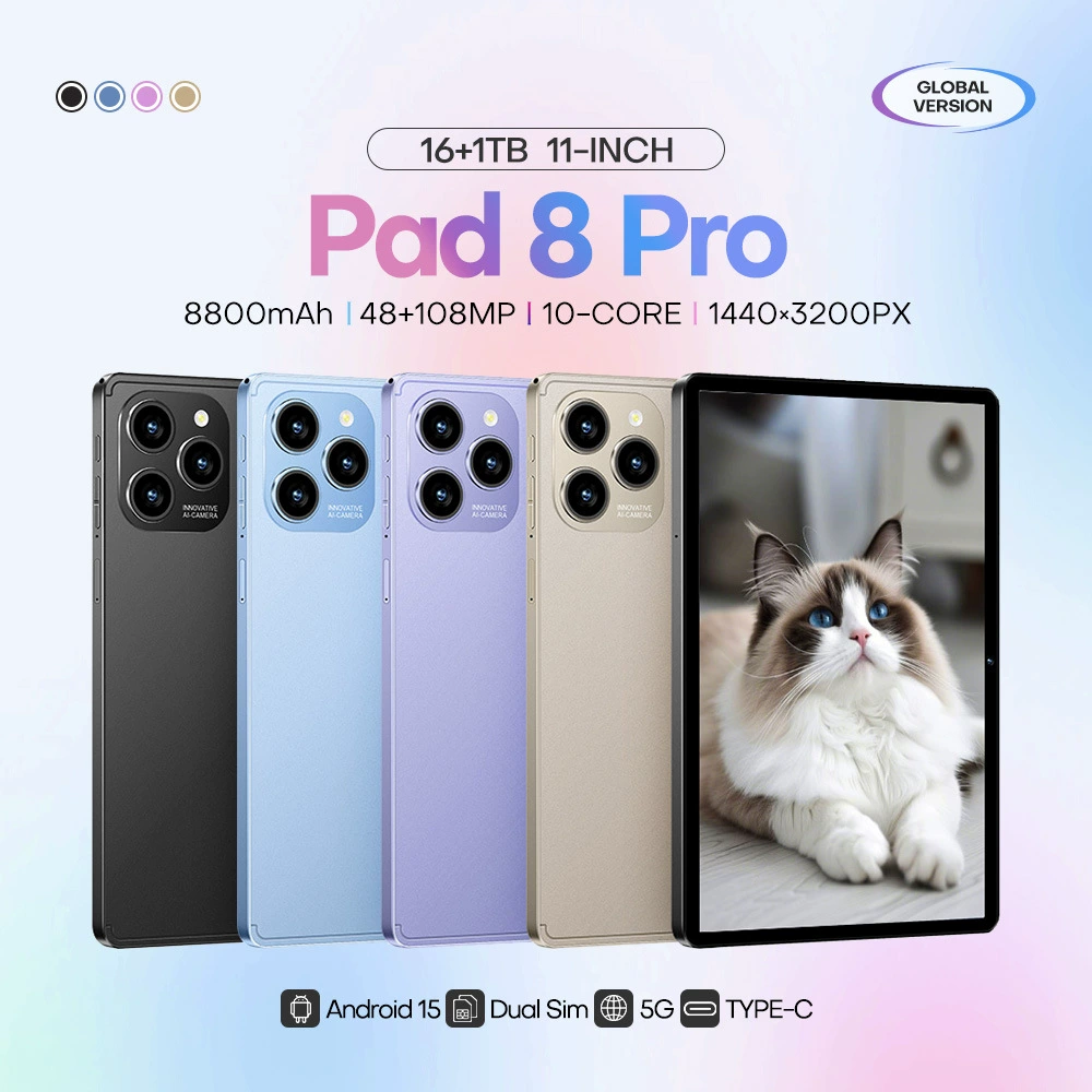 Международная электронная коммерция 2025 10.1-дюймовый инкель экран Pad8Pro планшет двойной слот 4G звонок 4+32