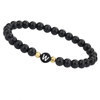 Agate round beads, fashionable bracelet with letters, pack suitable for men and women for beloved, 2021 collection, European style