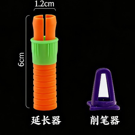Extensidor de doble cabezal de metal Extensidor de lápiz Cubierta de bolígrafo de acero inoxidable Extensidor de pincel de un solo cabezal Fábrica de postes de madera al por mayor