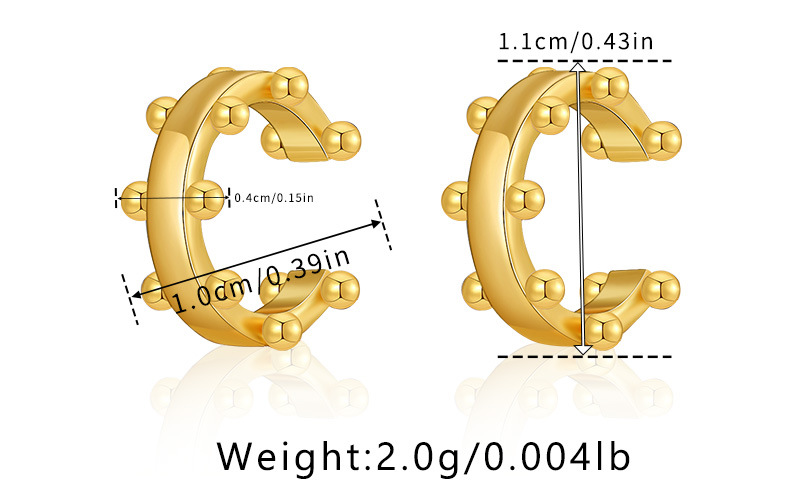 Brass Plated 18K Real Gold Ear Bone Clip Butterfly Animal Design Personalized Ear Clip Zircon Exquisite Small European and American Earrings AS6A2891.1jpg