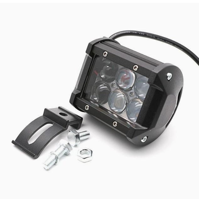 Luz de trabajo LED para automóviles 4 pulgadas 4 filas 72w LED auxiliar luz de motocicleta image 2