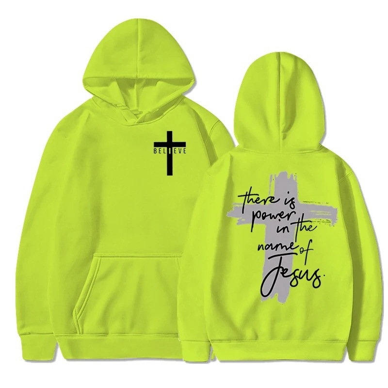 Mujeres/Men Christian Faith Essential Hoodies There Is Power i