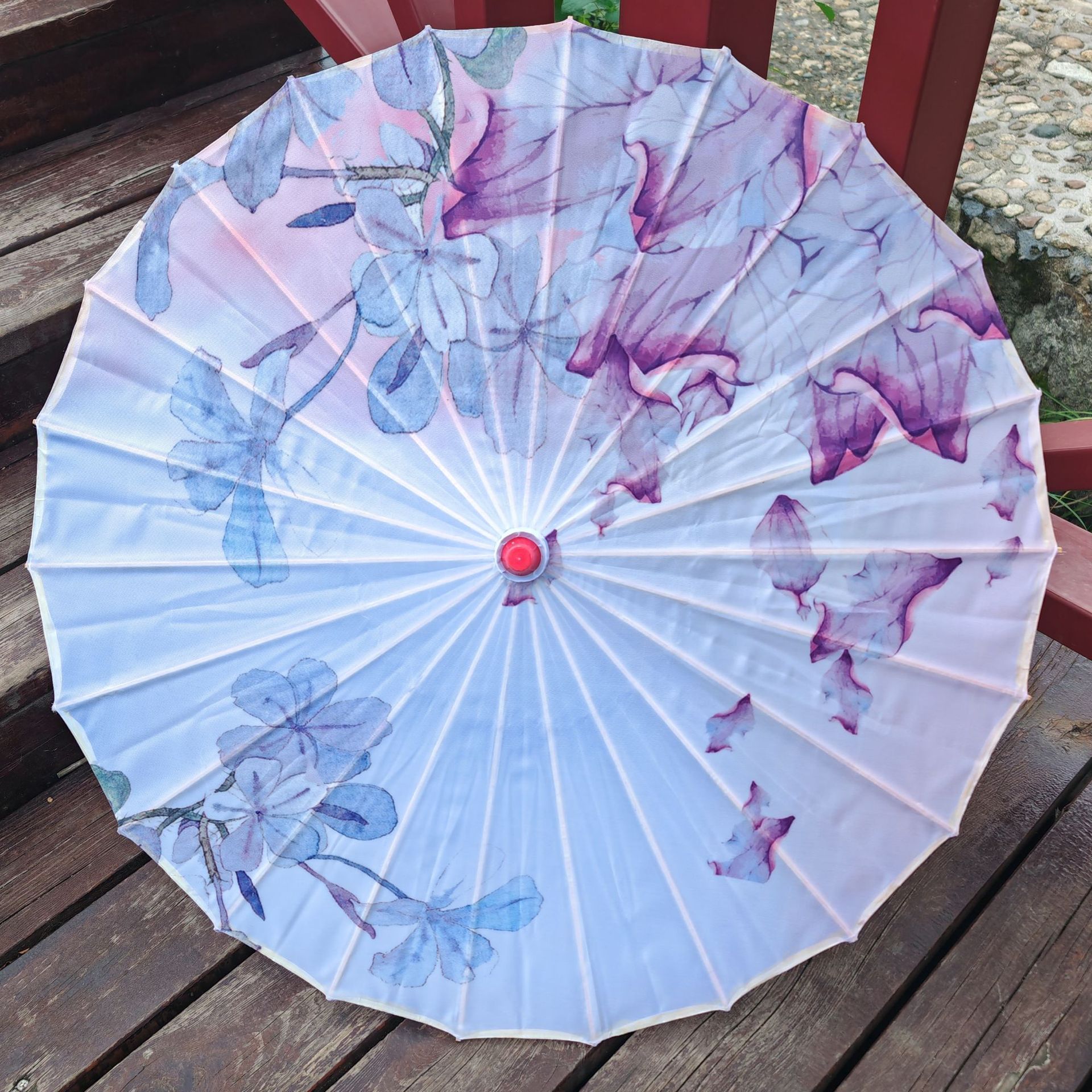 Paraguas de papel de aceite paraguas de baile paraguas antiguo de estilo japonés paraguas de baile cheongsam pasarela decoración de la boda a prueba de lluvia Hanfu paraguas