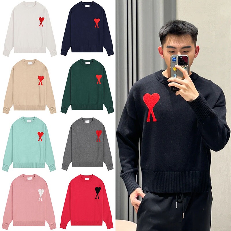 Autumn and Winter New High-Neck Heart Knitwear for Men and Women Striped Youth Peach Heart Casual Pullover Knitwear Autumn and Winter New High-Neck Heart Knitwear for Men and Women Striped Youth Peach Heart Casual Pullover Knitwear