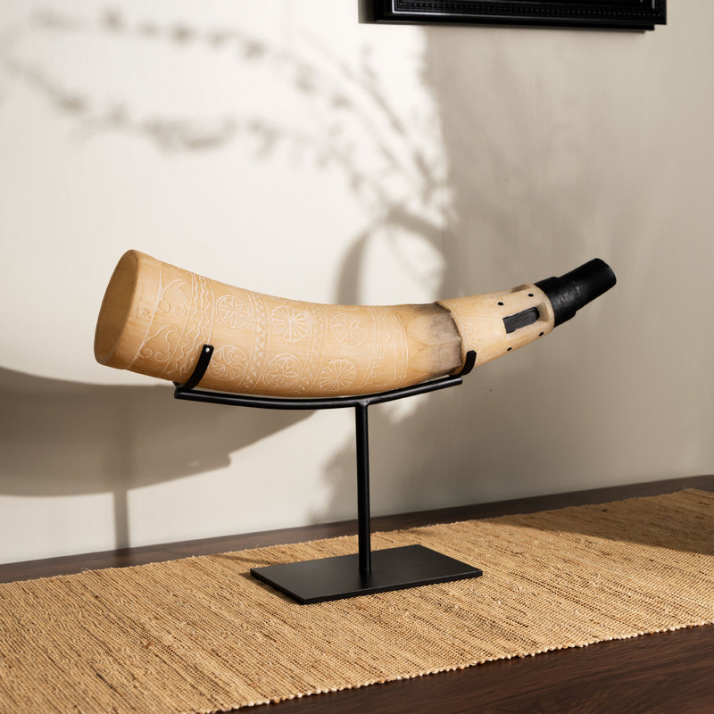 Modern Middle Ancient Art Handmade Ivory Stick Creative Ornaments Desktop Entrance Crafts Home Model Room Decoration