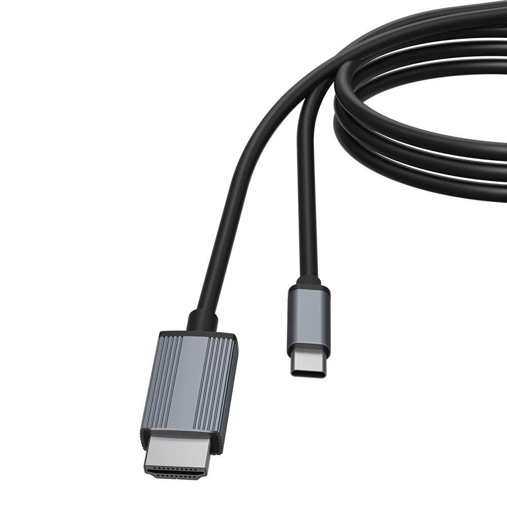 Кабель Type-C к HDMI для одного экрана, совместимый с Apple 15, Android телефон/планшет, HD-экран, телевизор, вращение