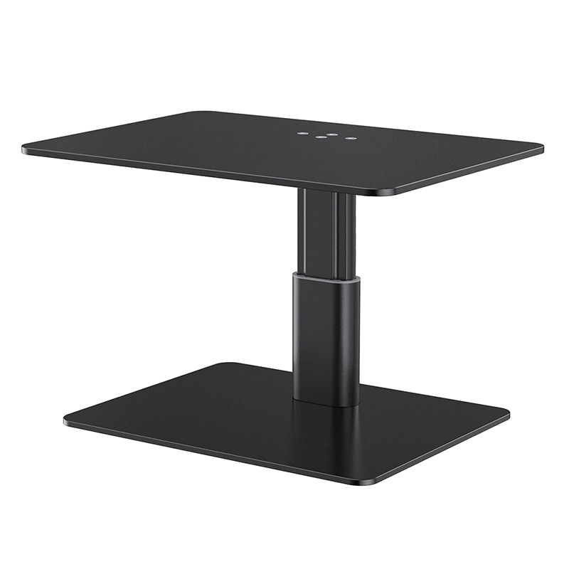 Soporte ajustable en altura para monitor de computadora, organizador de pantalla de escritorio, base metálica, soporte elevador para computadora portátil