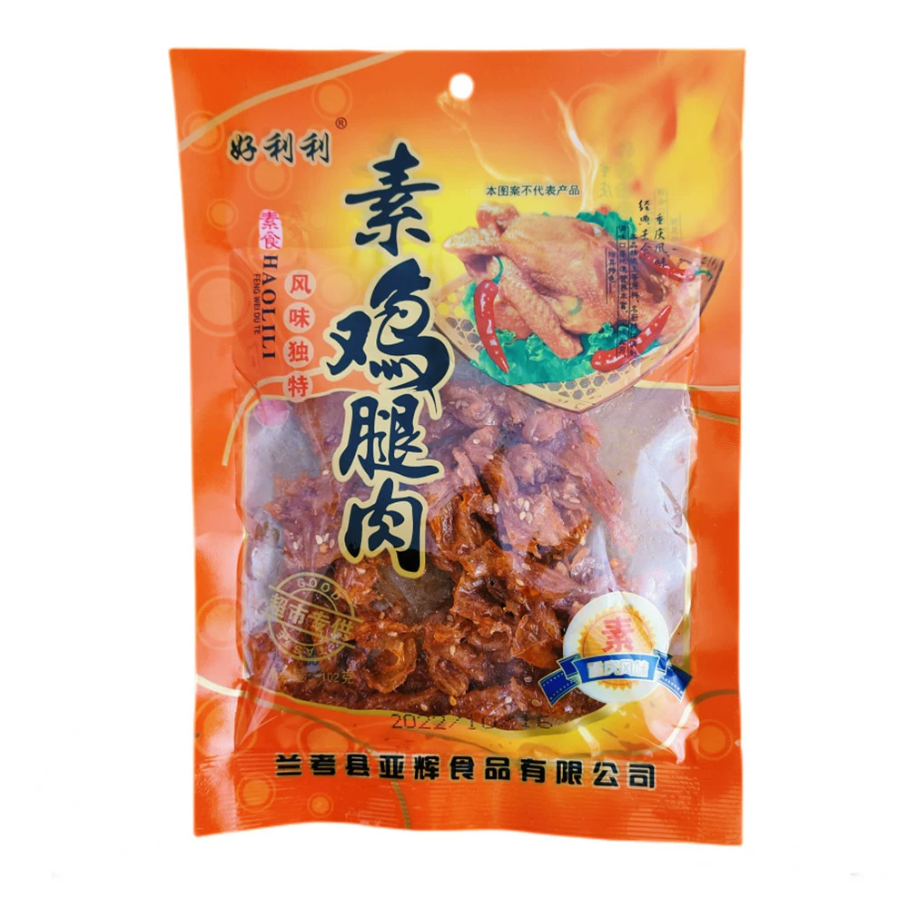 Холили 8090 Детское Snack Vegetarian Chicken Leg Meat Small Package 30 Packs × 22г Острые полоски Сушеный тофу из бобовых