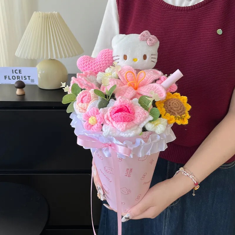 新款卡通奶茶杯花束玩偶花束创意可爱成品花束送女生闺蜜伴手礼物|undefined