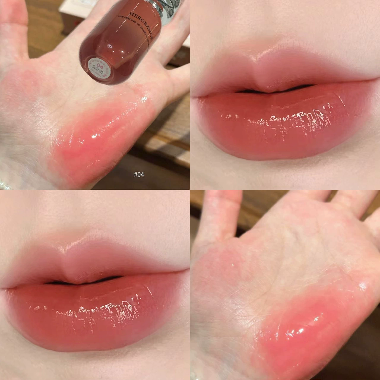 Глянцевая помада-сияние HERORANGE Mirror Yang Xinyue Qin Color Lip Glaze увлажняющая, освежающая, не липнет, стойкая, нежная и осветляющая помада-блеск для губ
