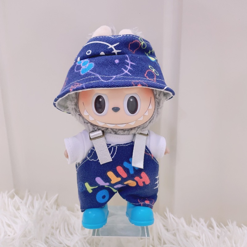仅衣服】一二三代拉布布娃衣KT喵咪背带裤可爱服饰潮酷套装跨境热|undefined