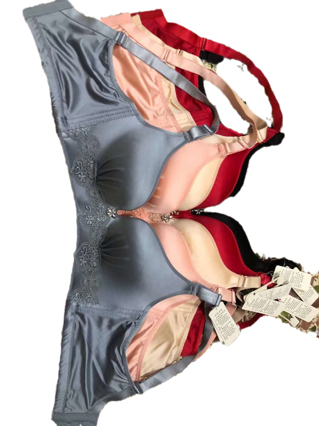 Superficie ligera de verano al aire libre sin costuras ropa interior sin costuras delgada sexy anillo de acero suave sujetador colección de pecho sujetador anti-flacidez al por mayor