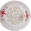 Factory wholesale highlight cream white half -hole ABS imitation pearl DIY jewelry accessories