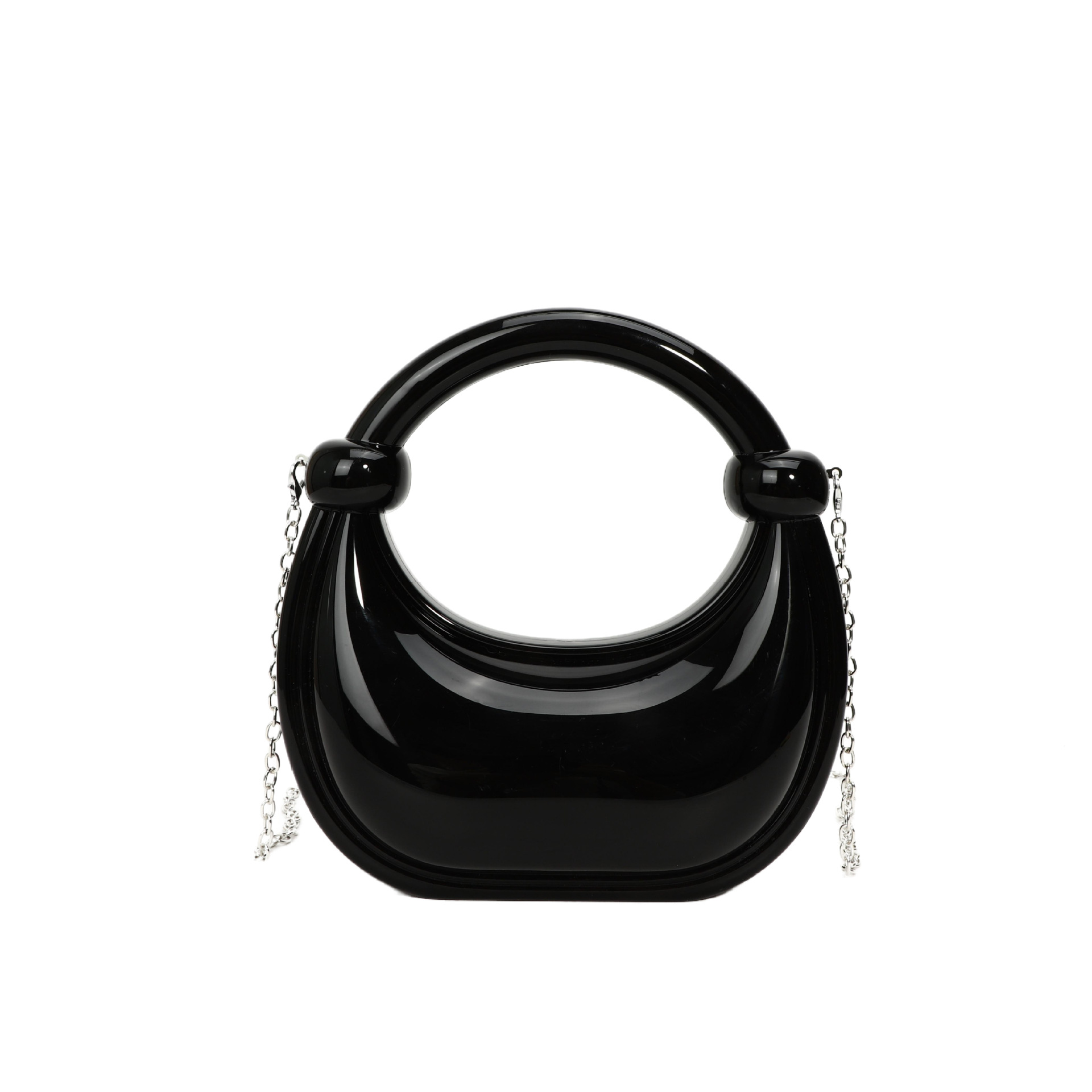 Crowdsourcing transfronterizo acrílico bolso de caja avanzada para mujeres bolso de cena portátil de moda europea y estadounidense bolso de hombro único bolso de mujer