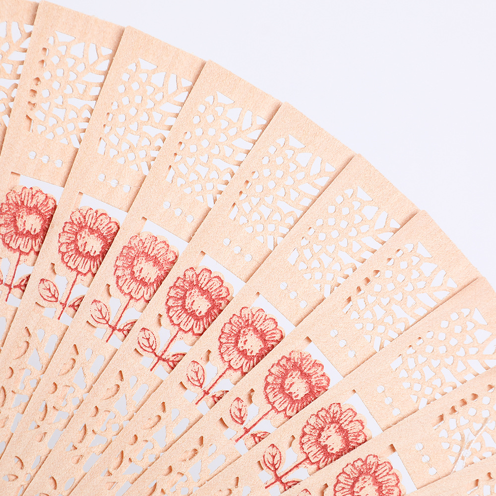 20cm ventilador de madera hueco en stock antiguo ventilador plegable de dama de madera de sándalo boda transfronteriza estrellas ventilador de luna