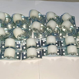 0.5英寸超静音抽屉滑轮直线脚轮定向尼龙滑轮地柜家具迷你小轮子