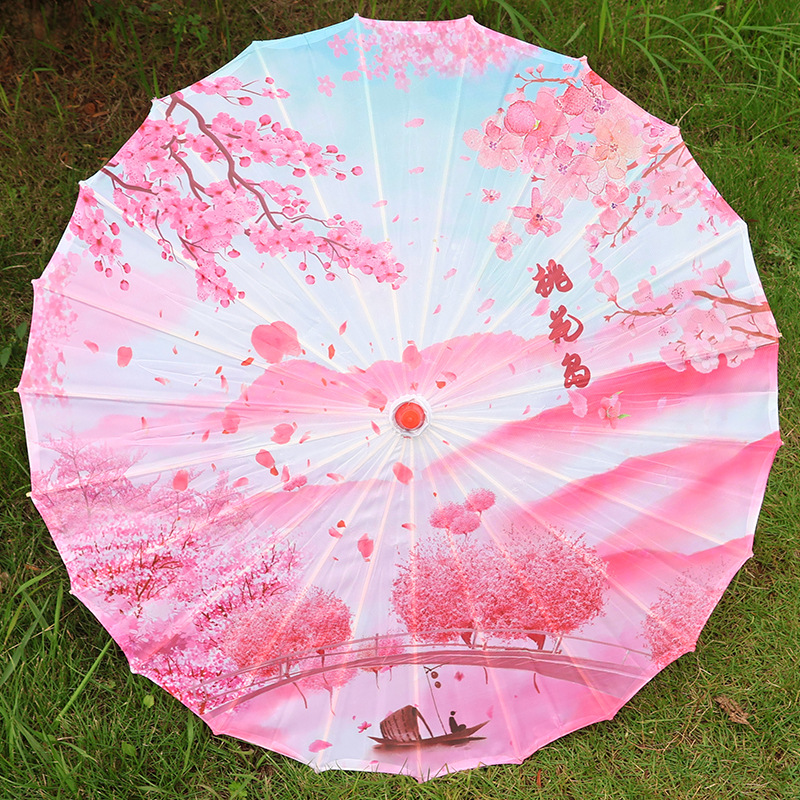 Paraguas de papel aceitado tradicional, estilo chino antiguo, ideal para danza, fotografía o decoración