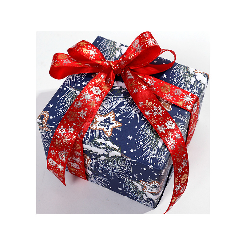 Amazon venta caliente de gran tamaño de papel de embalaje de regalos de Navidad, papel de embalaje de regalos de fiesta de Navidad al por mayor