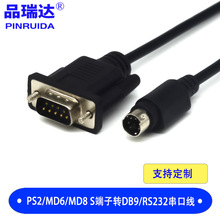 PS2/MD8/MD6��S�����DDB9/RS232���ھ� MINI DING�DDB9 PLC�B�Ӿ�