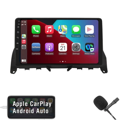 Suitable for 07 to 10 Mercedes-Benz C w204 carplay Bluetooth HD large screen car Android GPS navigation (DVD Navigation) - special-offer-2-32gb