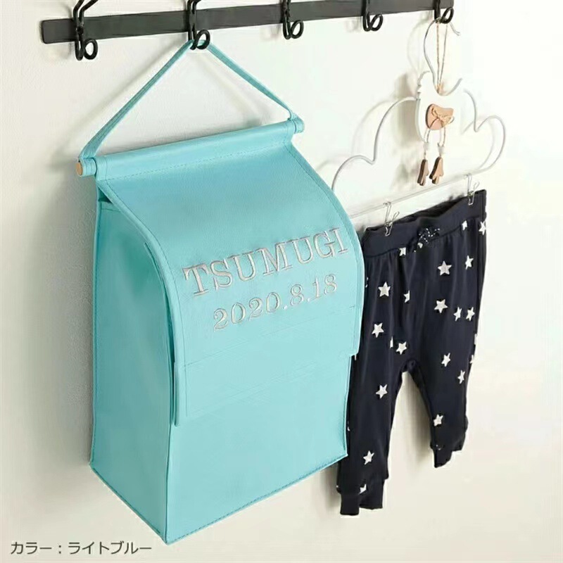 Factory Customized Large-Capacity Pu Leather Diaper Bag, Hotel Home Towel Leather Storage Hanging Bag, Customizable Logo