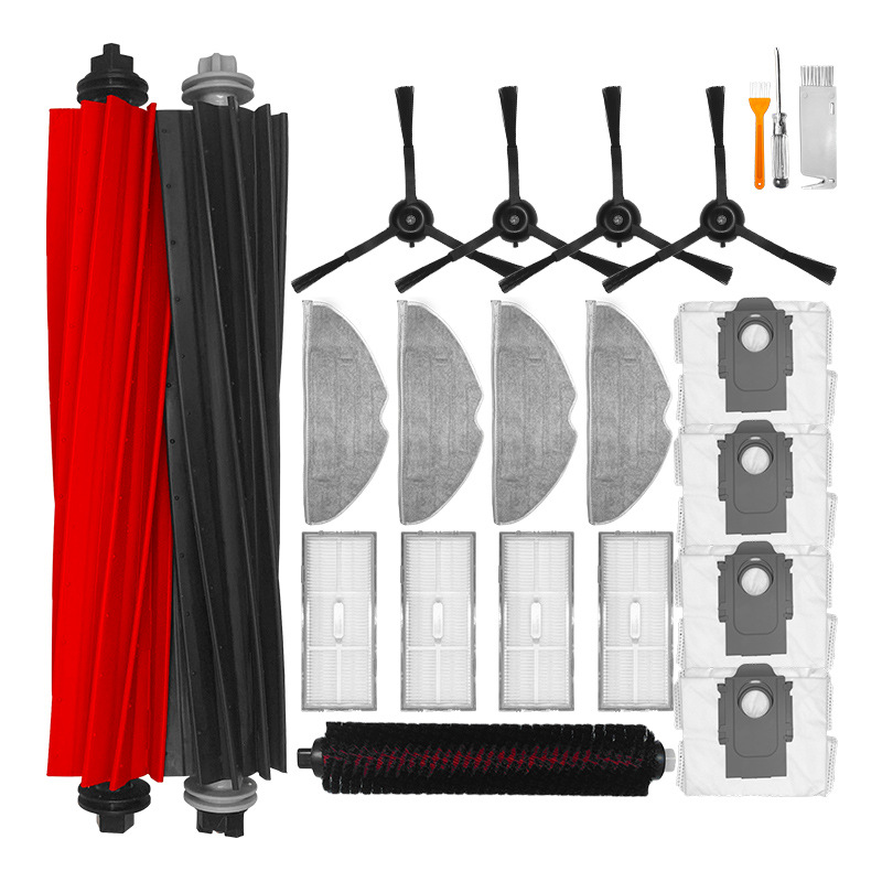 Adecuado para accesorios de barredora de piedra S8 Pro Ultra filtro de cepillo lateral de alta velocidad cubierta de cepillo principal bolsa de polvo trapeador