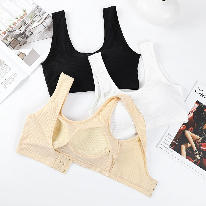 Latex silk breathable bra, tank top, sports top with cups, protective underware, beautiful back