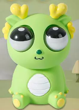 Игрушка‑сжималка Lege Xiaolongren с выскакивающими глазами и звуком, 5 цветов (пакет OPP)