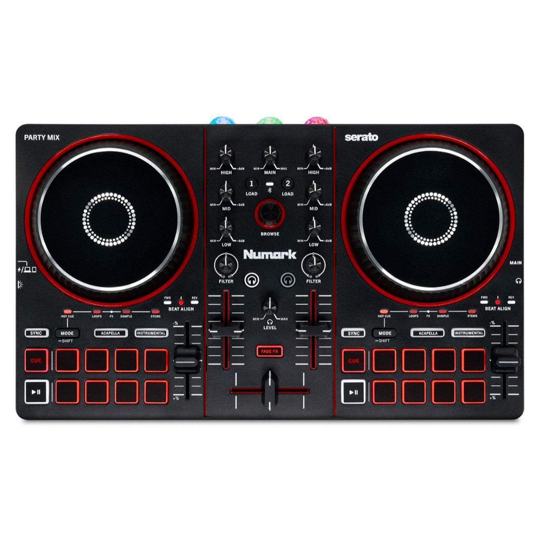 Controlador de DJ Todo en Uno PARTYMIX 2 Compatible con Serato DJ Lite image 5
