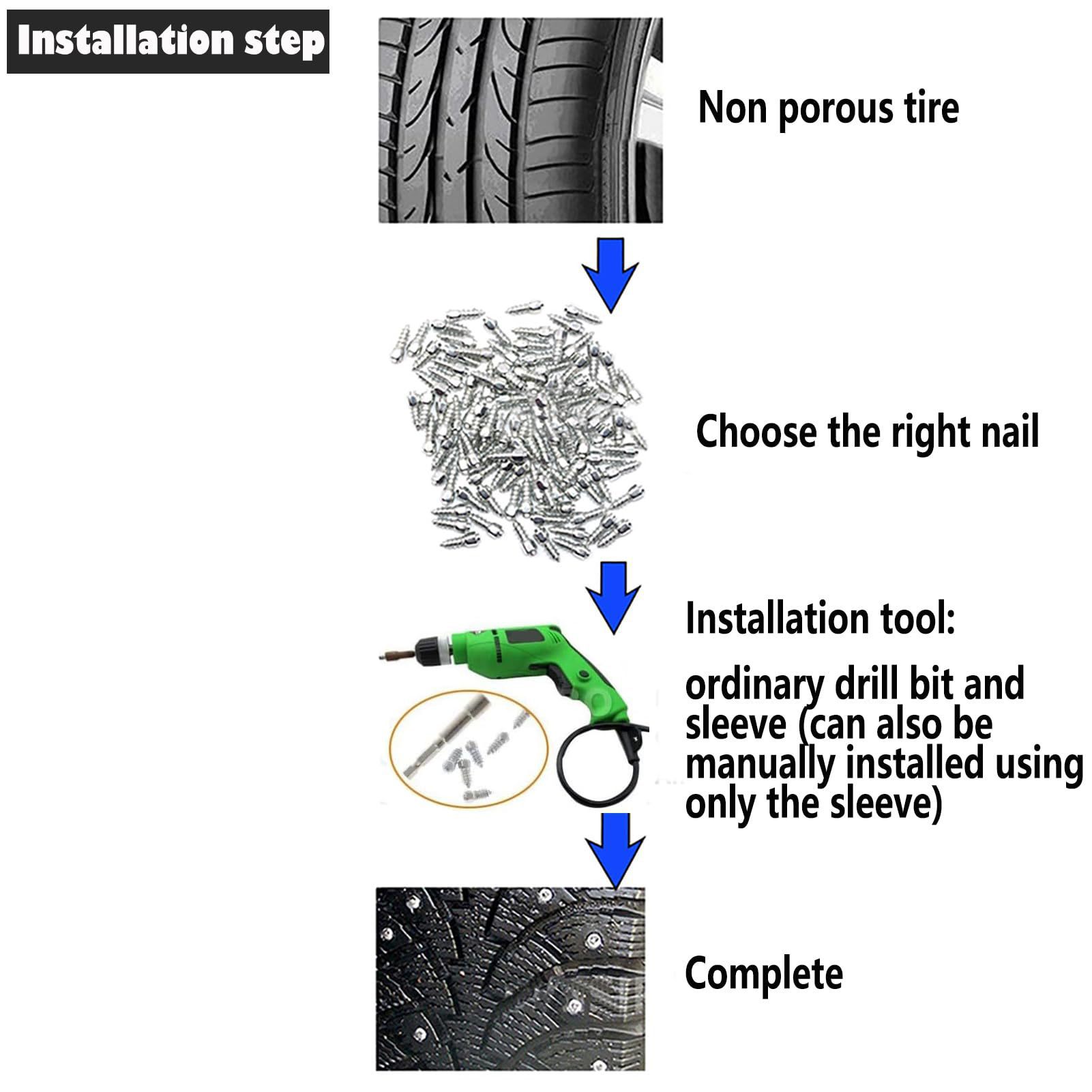 Winter Snow Anti-Skid Spikes Off-Road Tires Solid Tires for Off-Road Scooters, Mountain Bikes and Motorcycles, Wear-Resistant