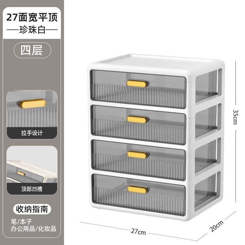 Cosmetic table storage box, lipstick, capacious transparent plastic face mask
