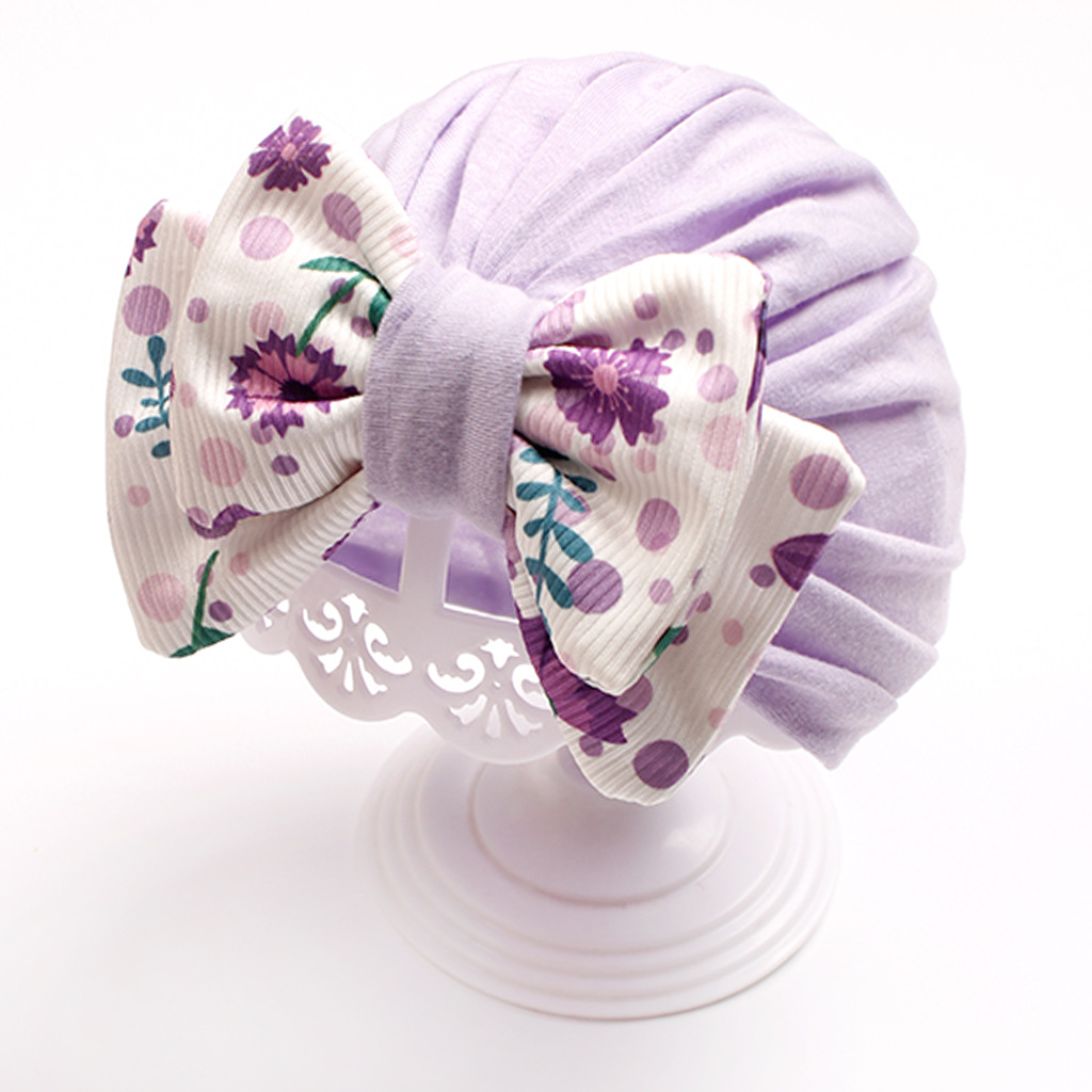 1 Piece Quantity Daily Occasion Children Unisex Casual Bow Knot Baby Hat