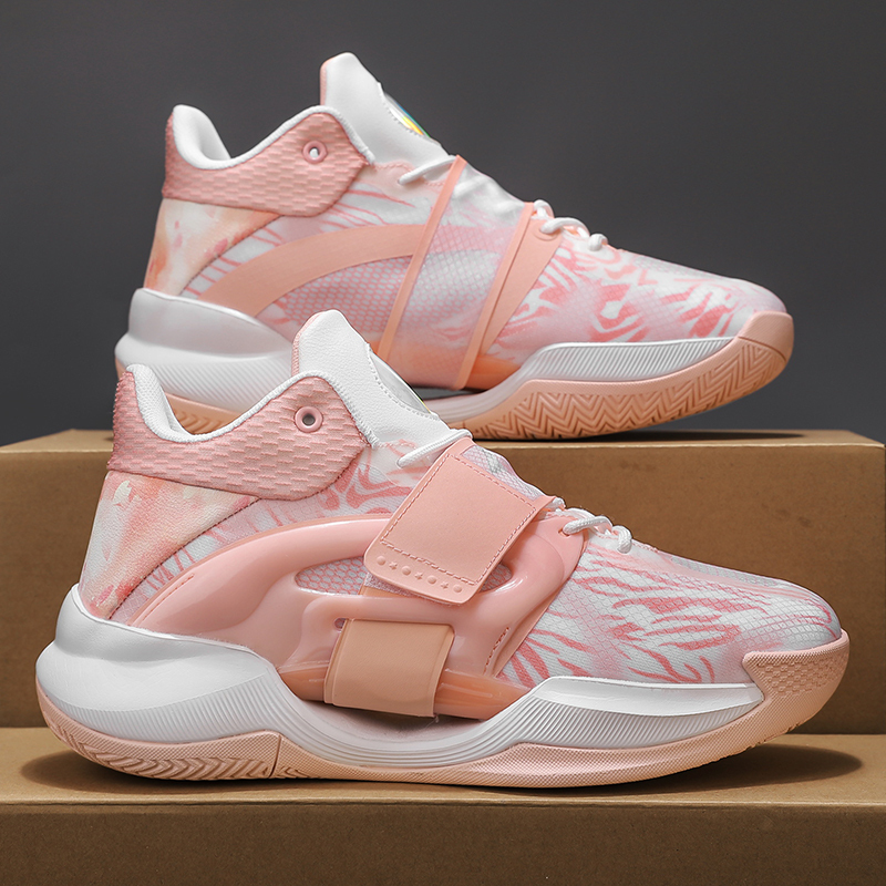 Shuohua 5Th Generation Basketball Shoes Men's Pink 4 Friction Sound Practical Youth and Kidsren Wear-Resistant Sneakers Women's Sports Shoes Shuohua 5Th Generation Basketball Shoes Men's Pink 4 Friction Sound Practical Youth and Kidsren Wear-Resistant Sneakers Women's Sports Shoes
