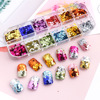 Brand nail sequins for manicure, nail decoration, suitable for import, new collection, gradient