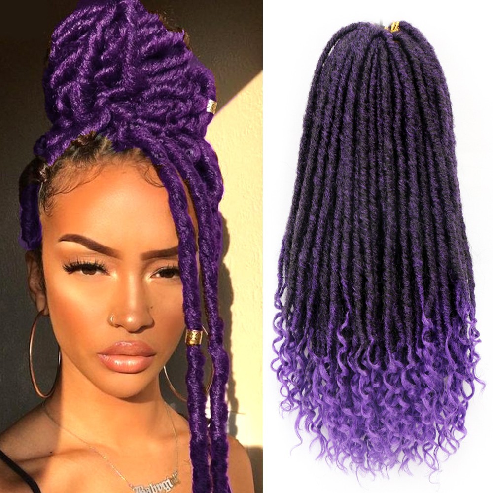 Extension per capelli Treccia senza fibre chimiche Extension per capelli intrecciati all'uncinetto Parrucche Locs Parrucche Trecce per capelli all'uncinetto_voghion.com